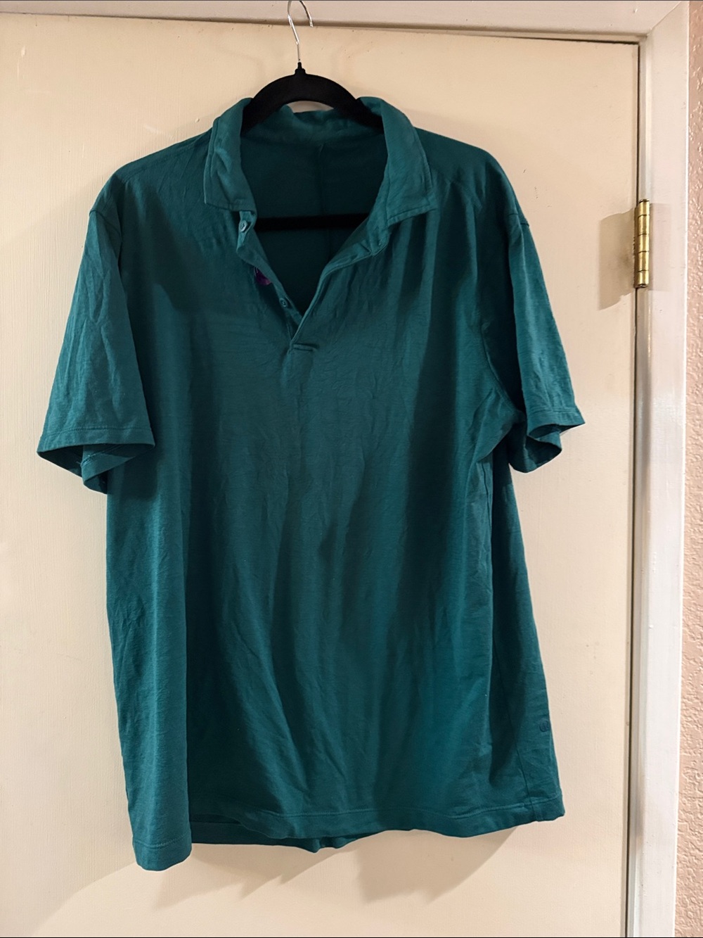 lululemon athletica Teal Short Sleeve Polo